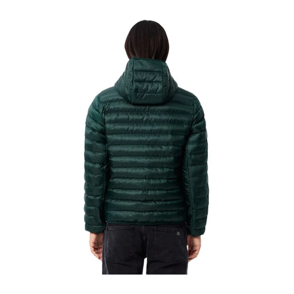 Lacoste Groene textiel heren pufferjas Green Heren