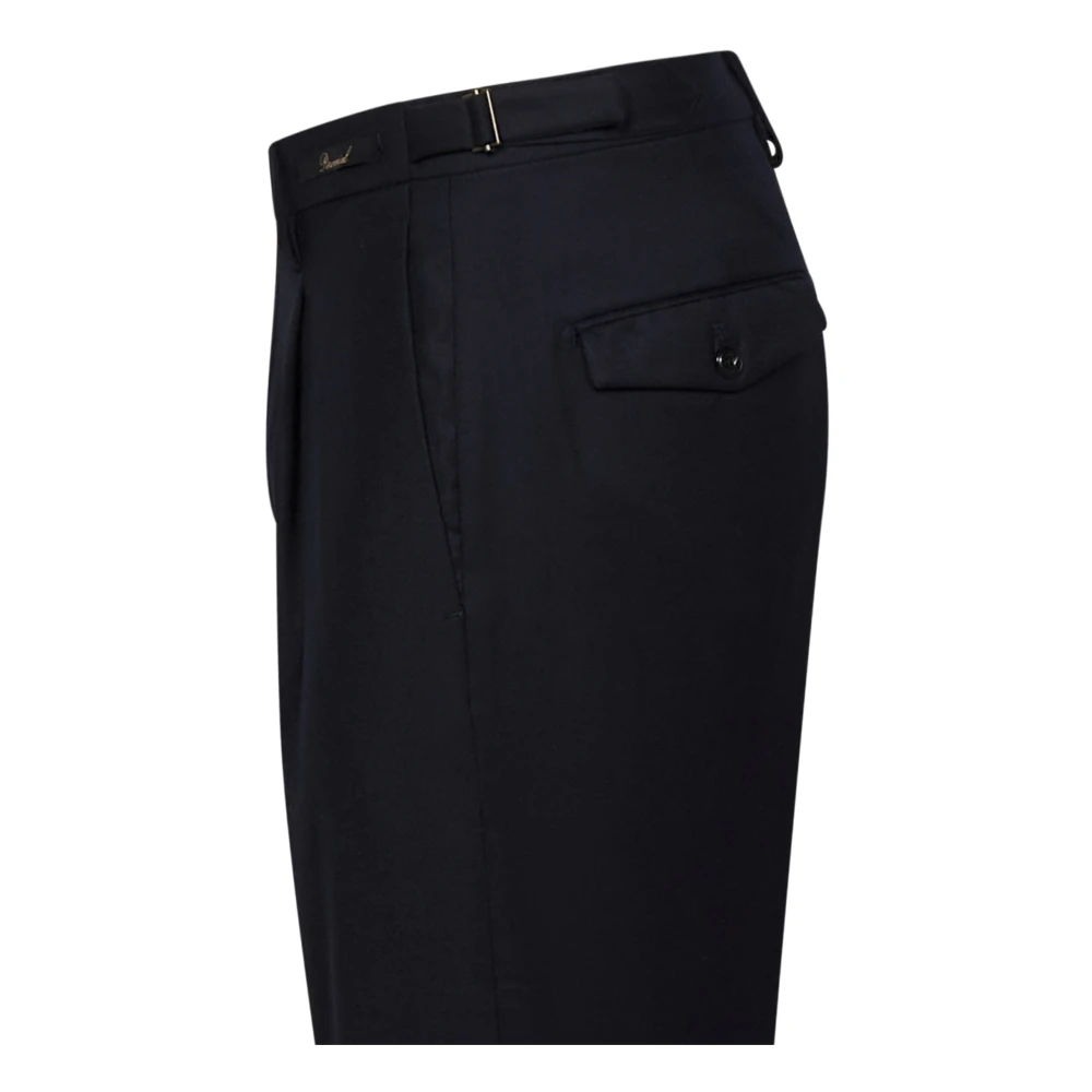 Michael Coal Blauwe Wol Slim Fit Broek Blue Heren