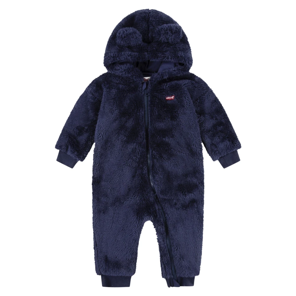 Levi's Unisex Infant Blue Baby Bear Sherpa Coverall