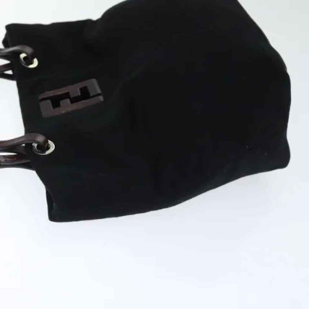 Fendi Vintage Pre-owned Wool handbags Black Dames