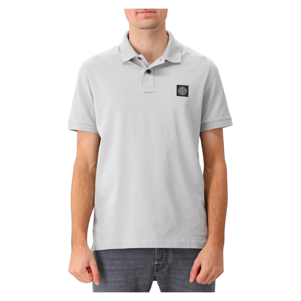 Stone Island Grå Polo Tröja Gray, Herr