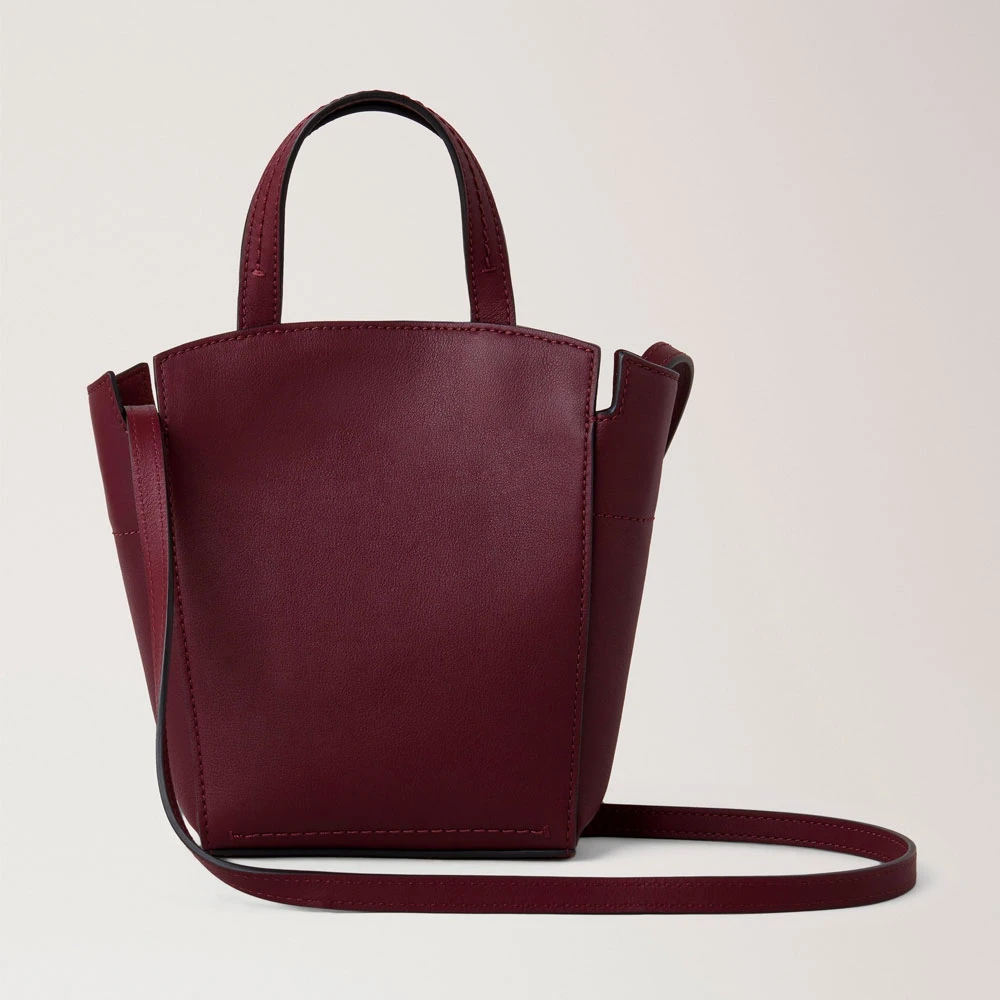 Mulberry Clovelly Mini Tote Black Cherry Red Dames