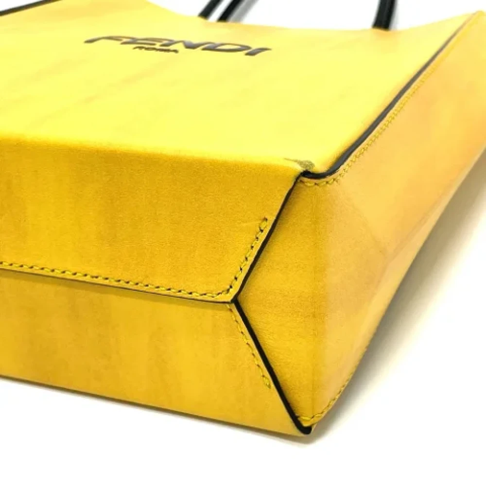 Fendi Vintage Pre-owned Leather fendi-bags Yellow Dames