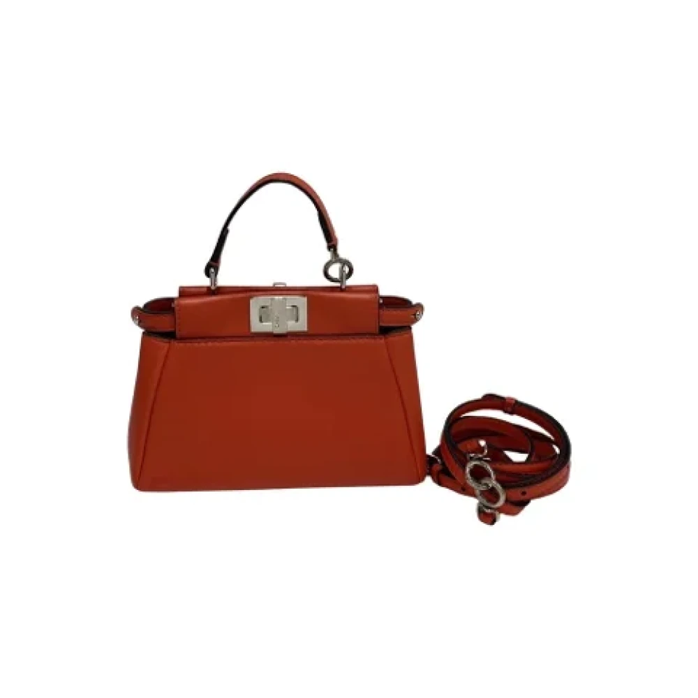 Fendi Vintage Pre-owned Leather fendi-bags Red Dames