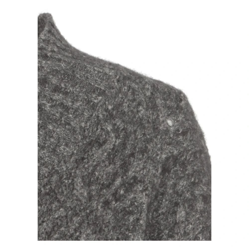 Kangra Kasjmier Alpaca V-Hals Trui Grijs Gray Dames