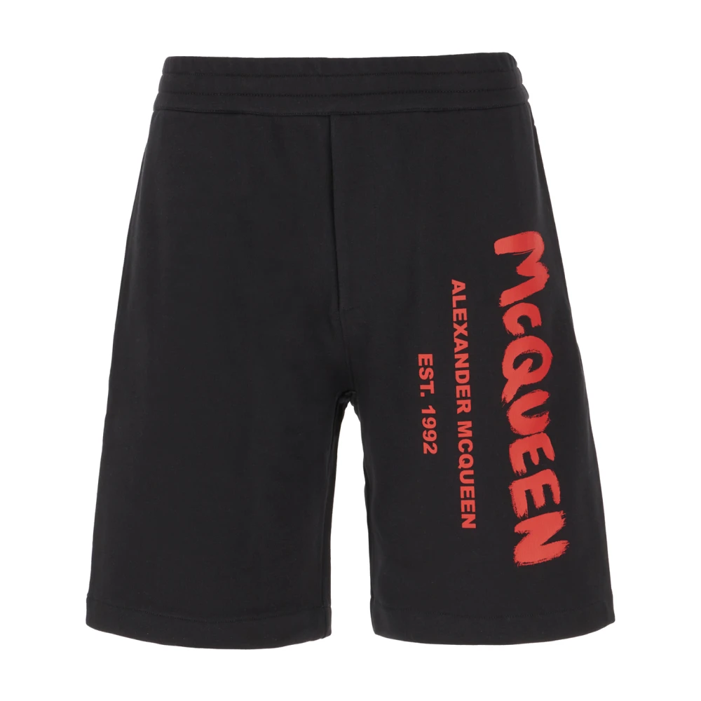 Alexander Mcqueen Black Bermuda - Male - Casual Shorts - L - Shorts