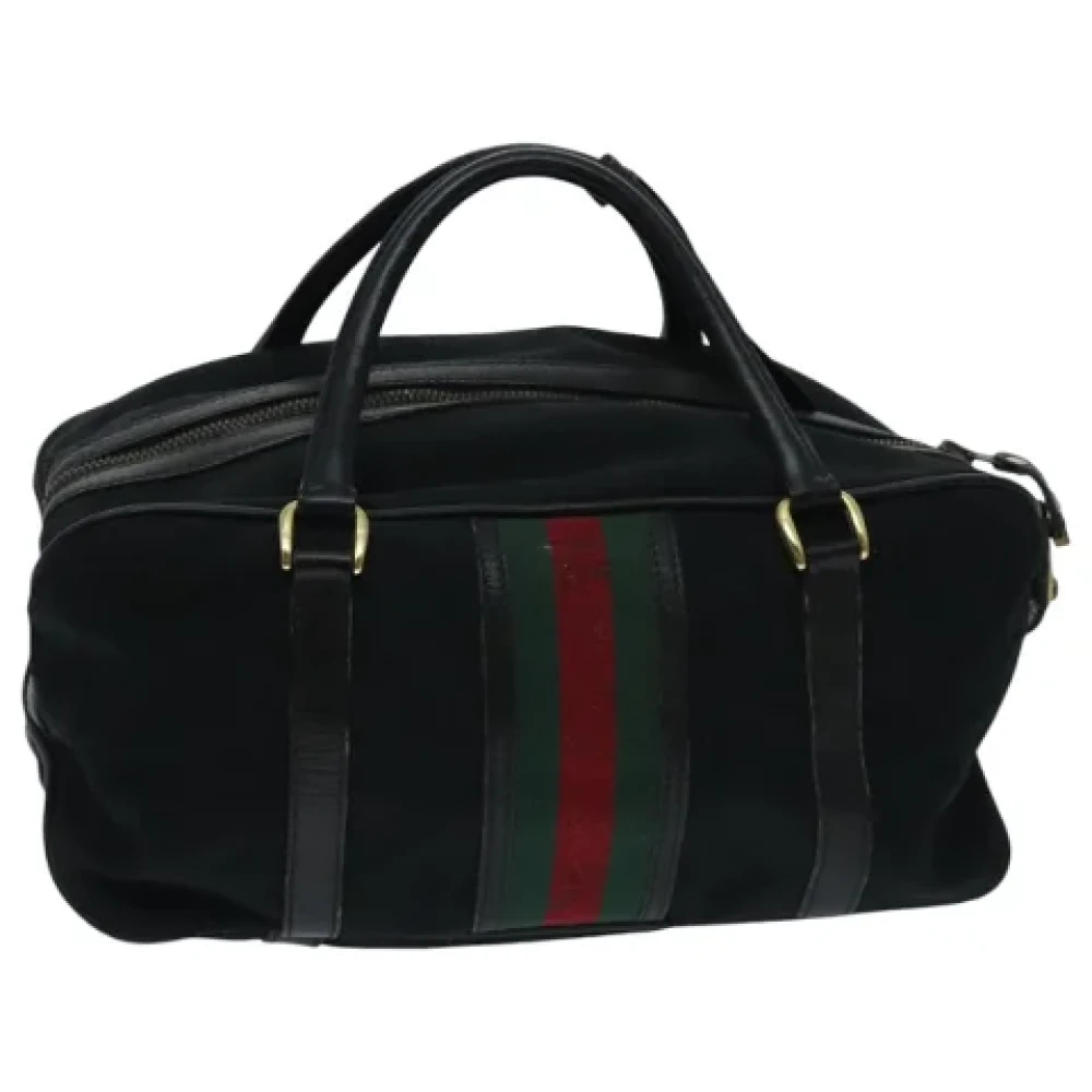 Gucci Vintage Pre-owned Canvas gucci-bags Black Dames