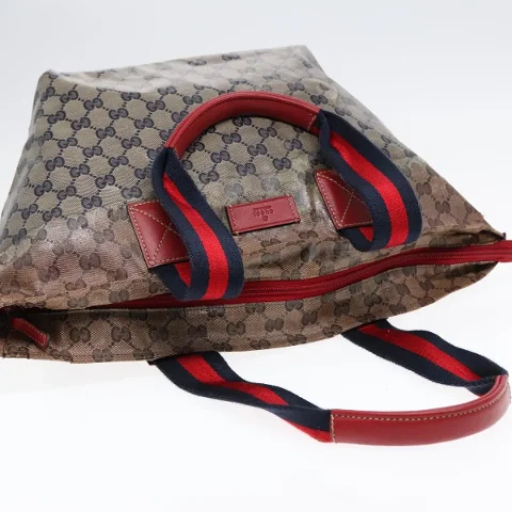 Gucci Vintage Pre-owned Coated canvas gucci-bags Beige Dames