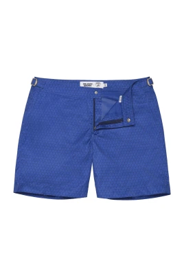 Blå Hexagon Badshorts