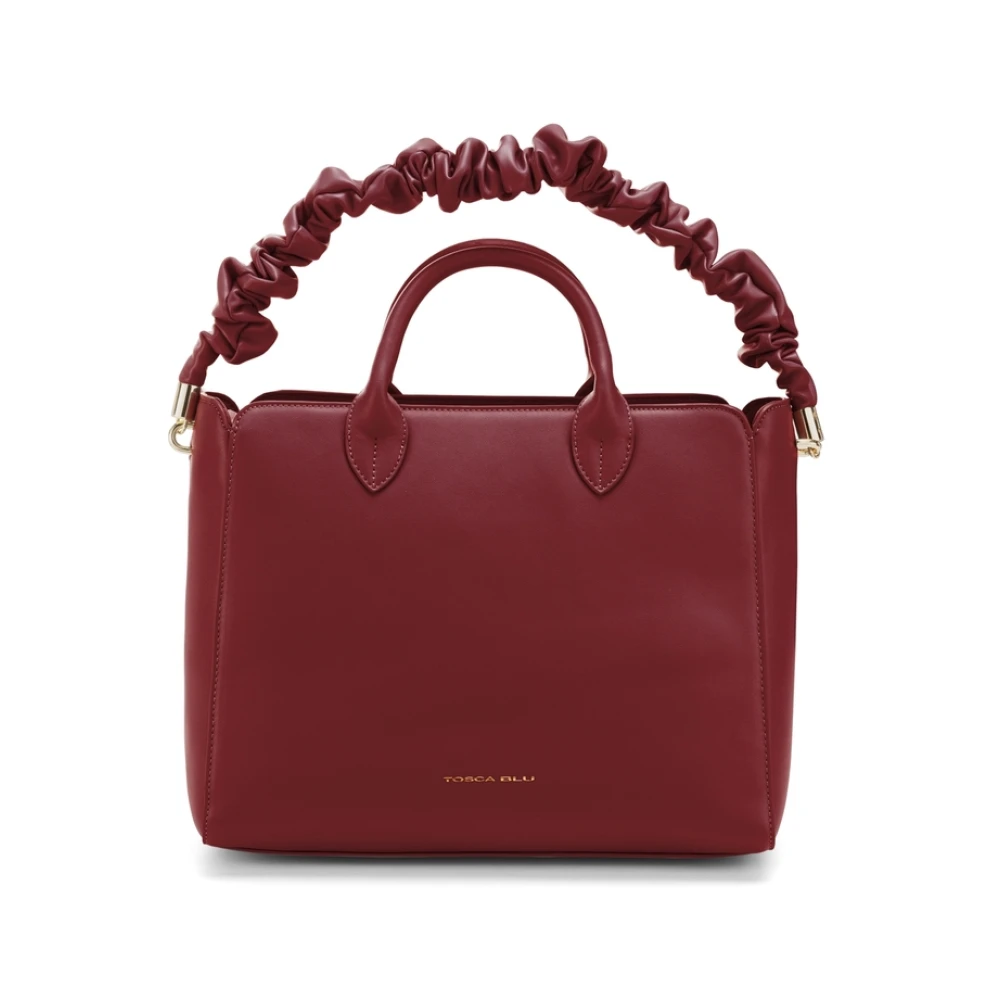 Tosca Blu Handtas Elegante Leren Tote Tas Red Dames