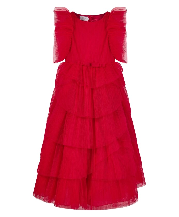 red-pleated-tulle-flounce-gown