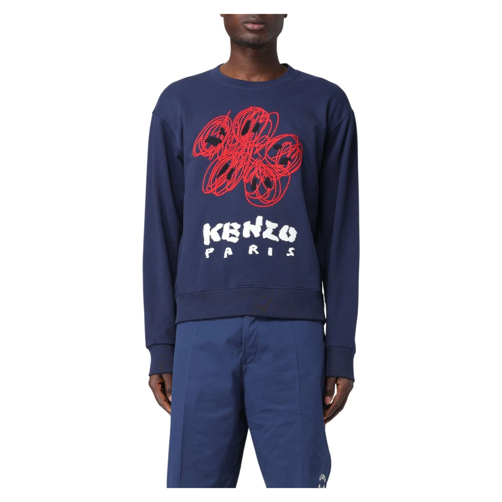 Kenzo Sweatshirts Blue Heren