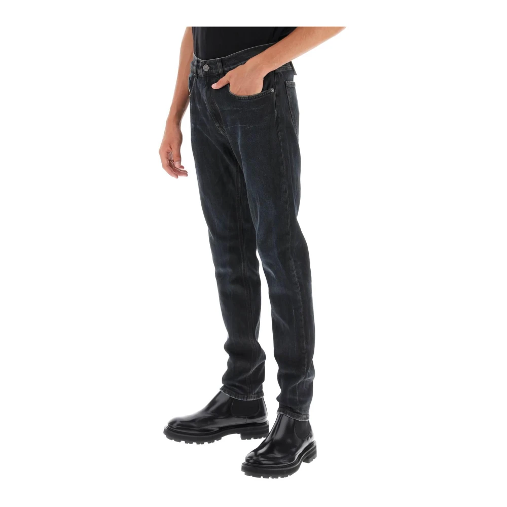 Diesel Slim Fit Straight-Leg Jeans Black Heren