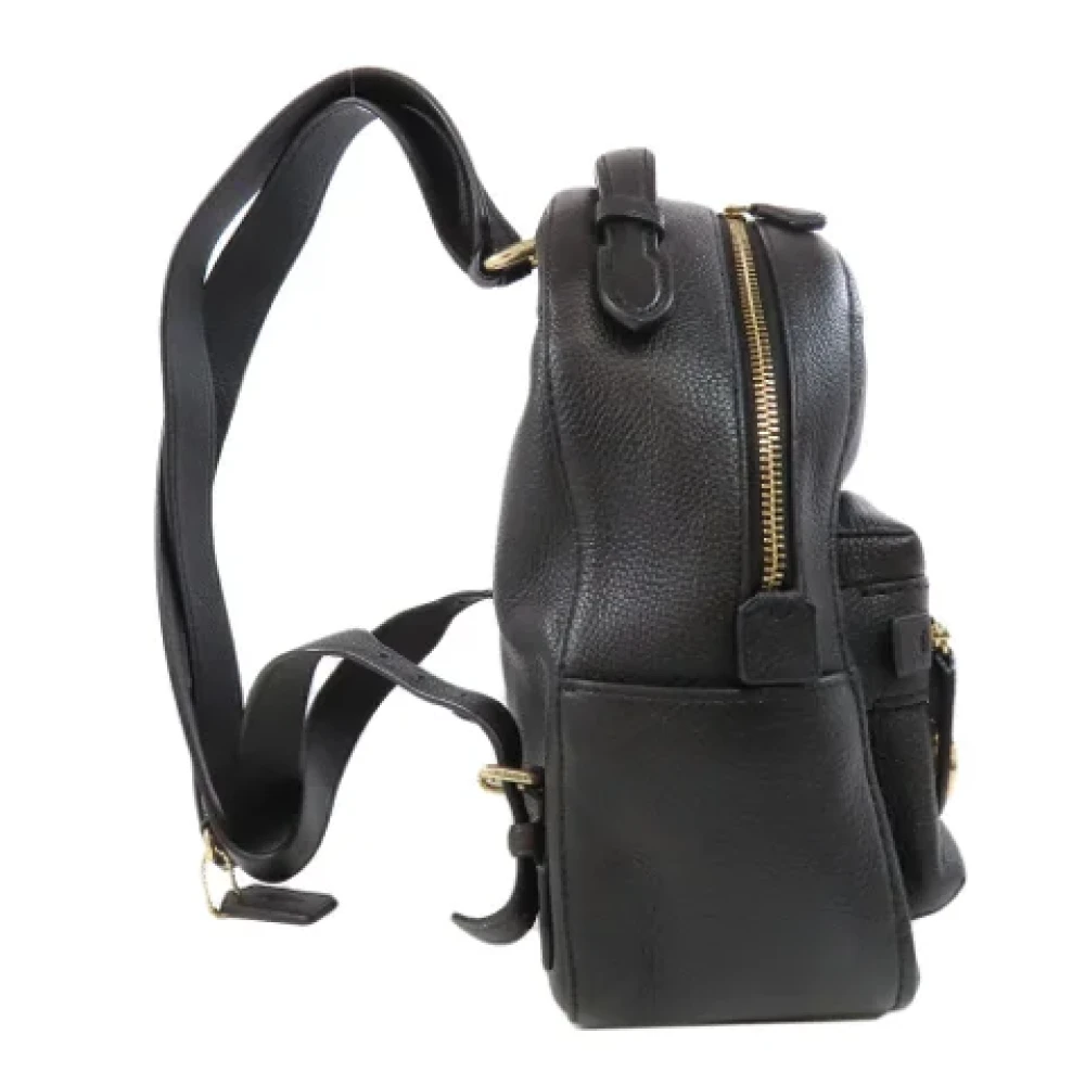 Coach Pre-owned Leather backpacks Black Dames