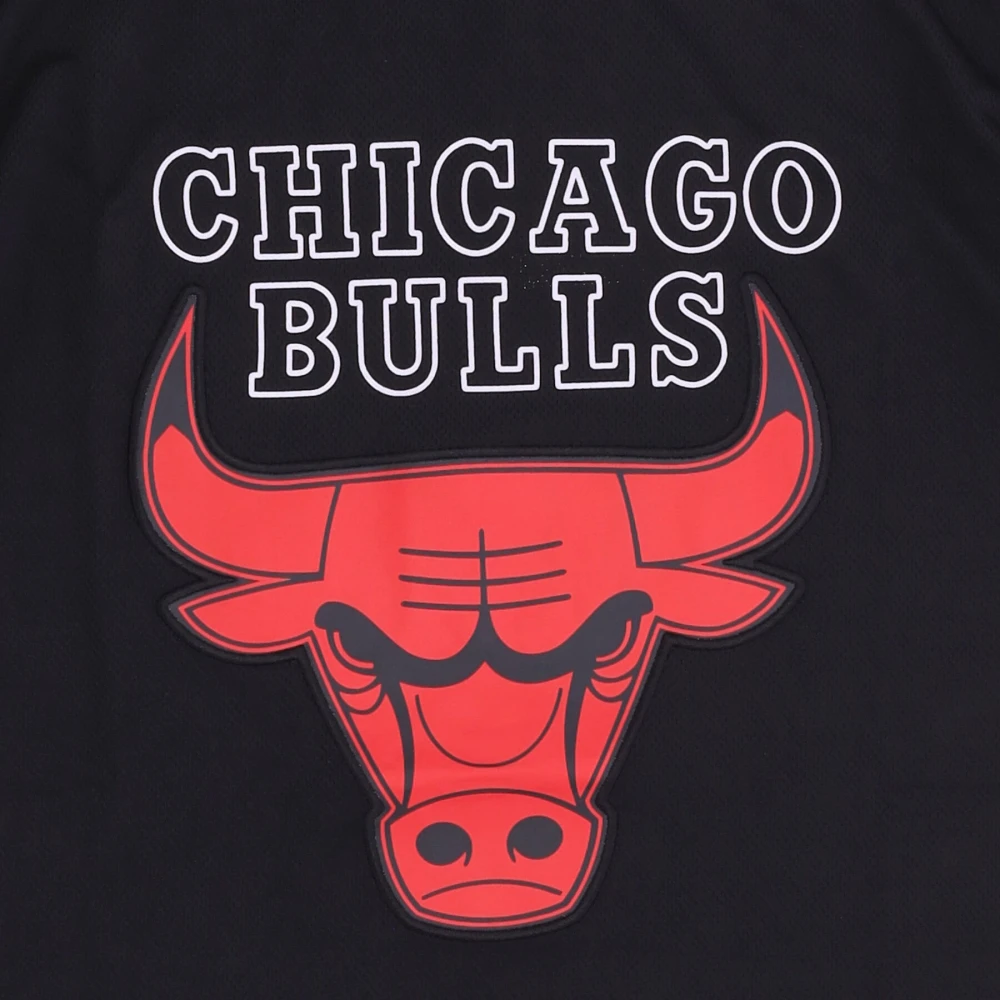 new era Chicago Bulls Logo Mesh Tee Black Heren
