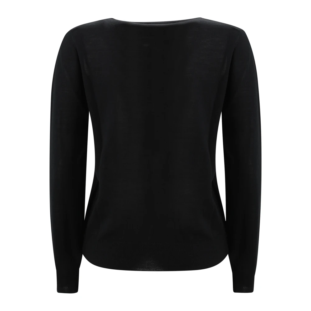 P.a.r.o.s.h. Zwarte Trui Linfa25 Stijlvol Model Black Dames