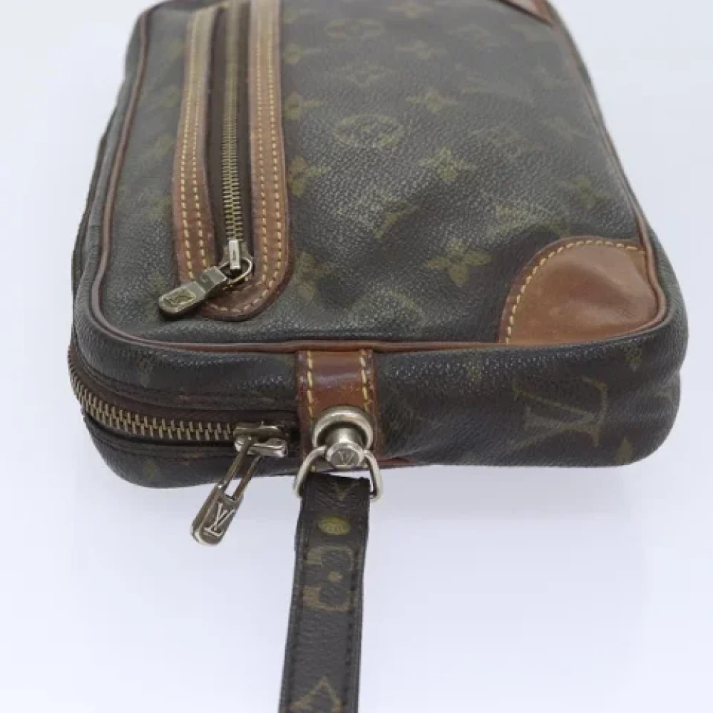 Louis Vuitton Vintage Pre-owned Canvas clutches Brown Dames