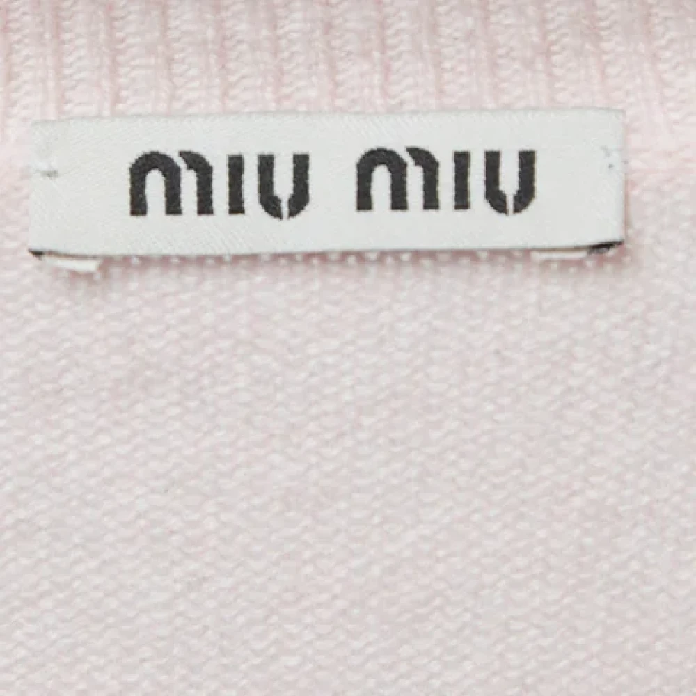 Miu Pre-owned Cashmere tops Pink Dames