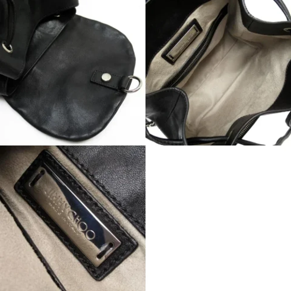 Jimmy Choo Pre-owned Leather backpacks Black Dames