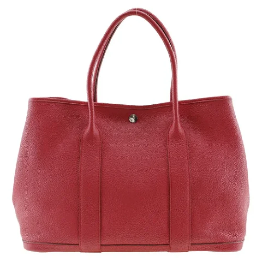 Hermès Vintage Pre-owned Leather handbags Red Dames