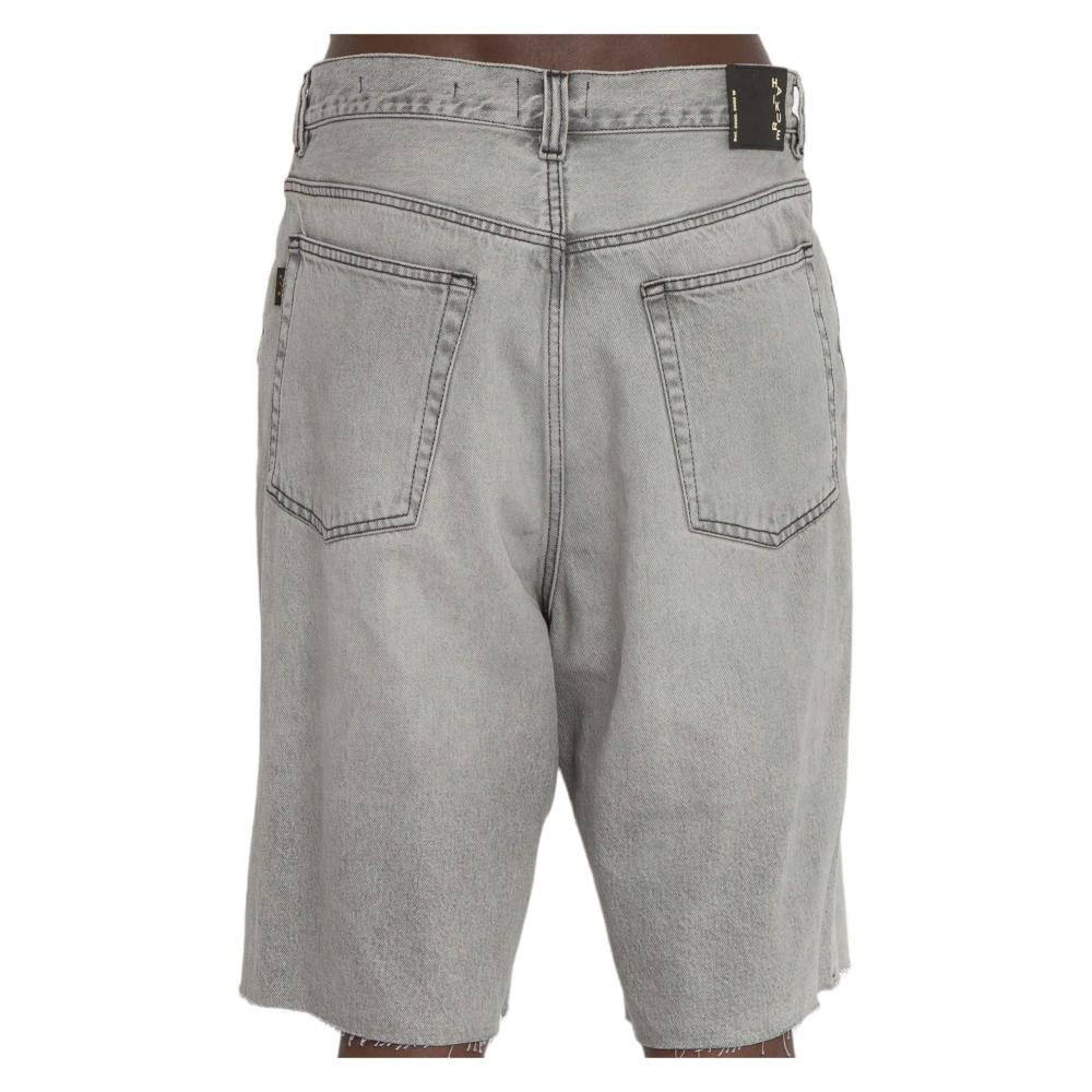 Haikure Jo Palermo Grijze Denim Shorts Gray Heren