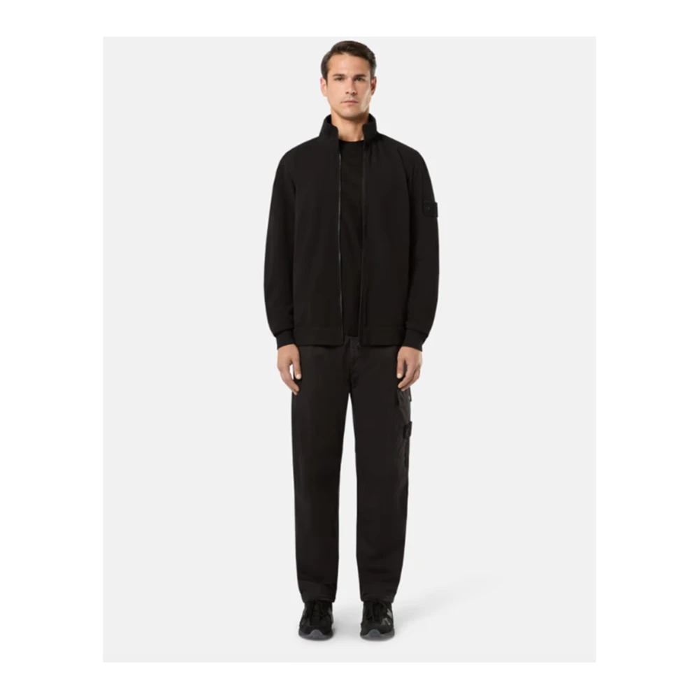 Stone Island Cargo broek met elastische taille Black Heren