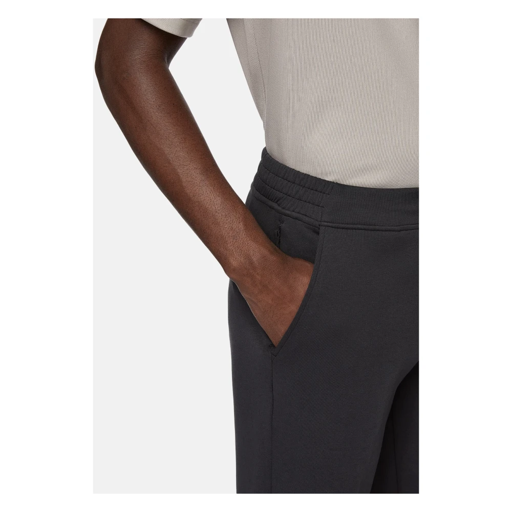 Boggi Milano Lichtgewicht Scuba Katoenen Blend Broek Beige Heren