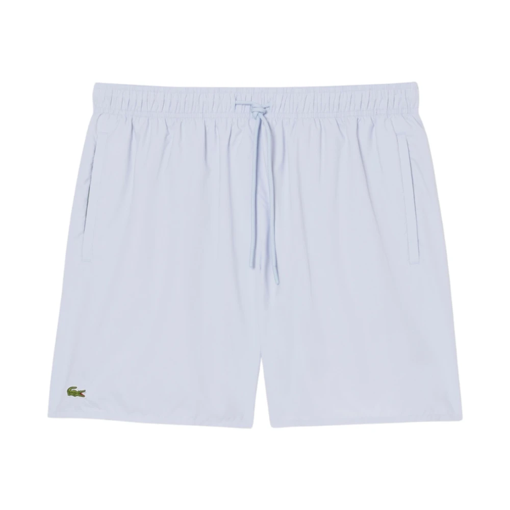 Lacoste Men's Blue Mid-Length Swim Shorts - Beachwear - L - Swimwear