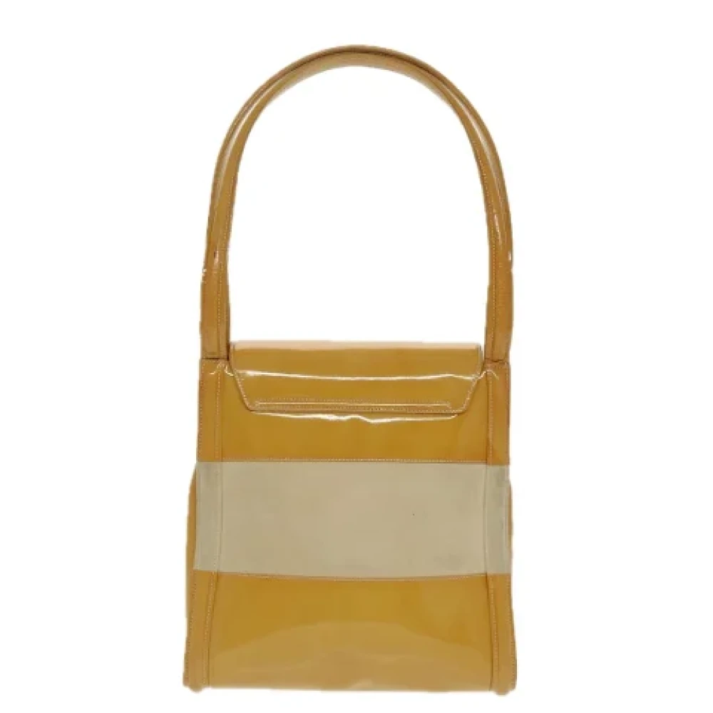 Gucci Vintage Pre-owned Leather shoulder-bags Yellow Dames