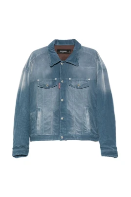 Blå Denimjacka med Ficklock
