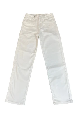 Denham Straight Jeans Vit W25 L28