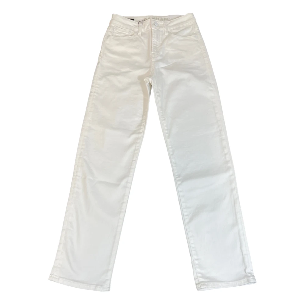 Denham Straight Jeans White Heren