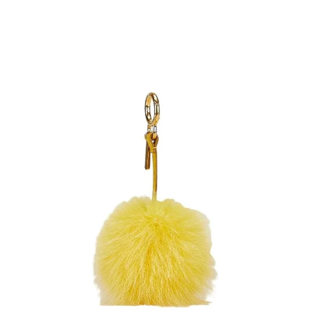 Fendi Vintage Pre-owned Fabric key-holders Yellow Dames