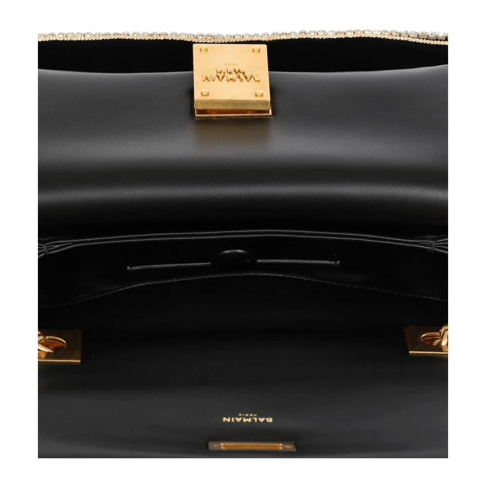 Balmain Kleine Geborduurde 1945 Tas Black Dames