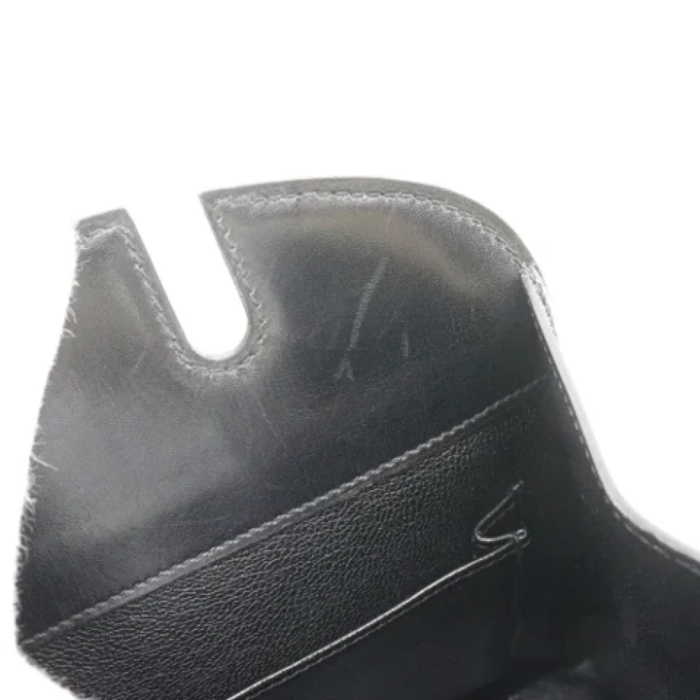 Hermès Vintage Pre-owned Leather handbags Black Dames