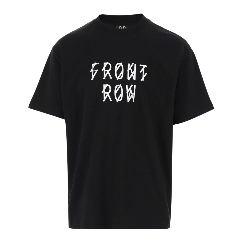 44 Label Group Katoenen T-shirt met Logo Print Black Heren