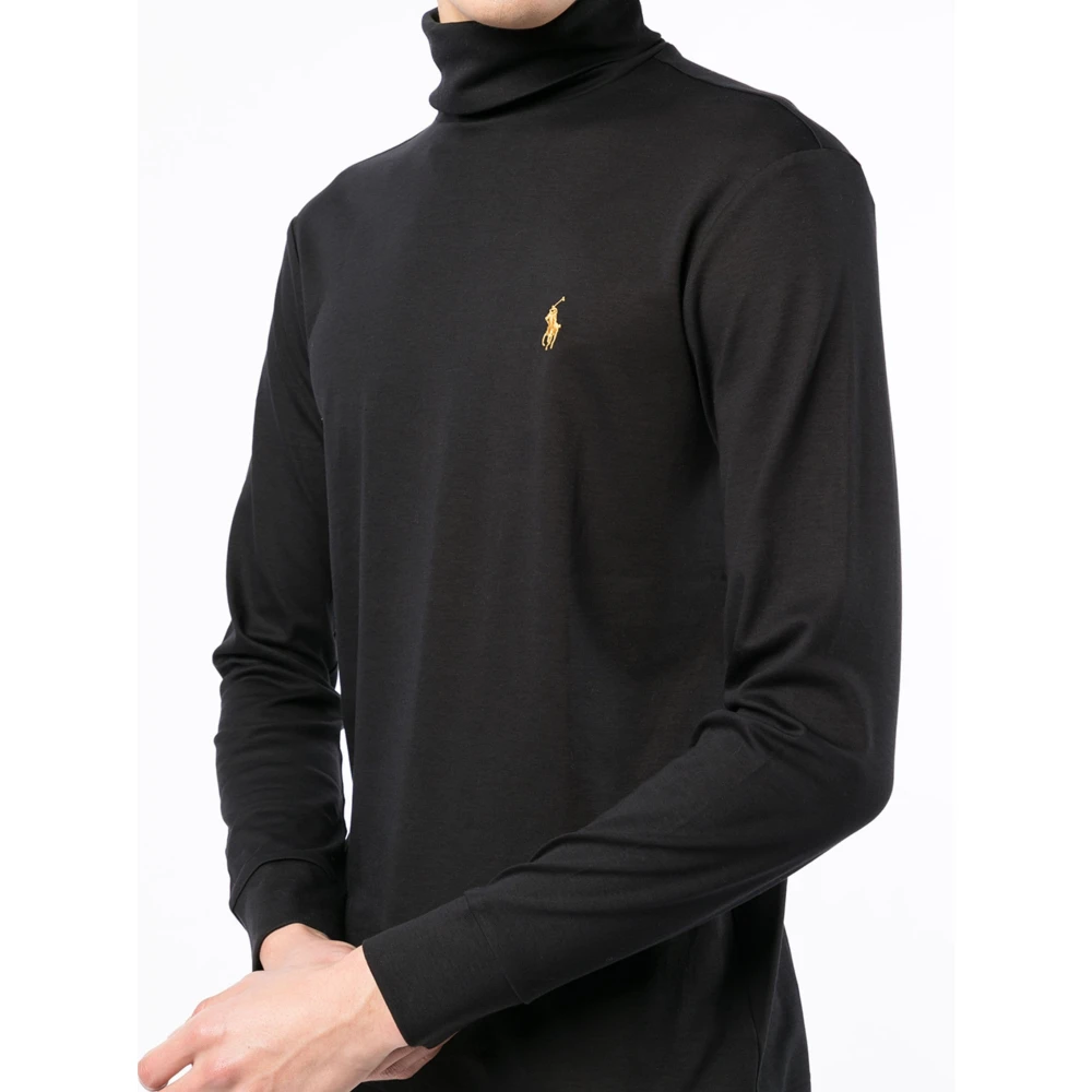 Polo Ralph Lauren Katoenen Rollneck Sweater Black Heren