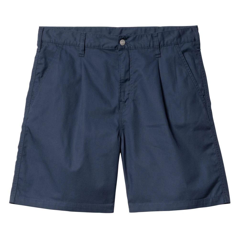 Carhartt WIP Blauwe Katoenen Bermuda Shorts Regular Fit Blue Heren