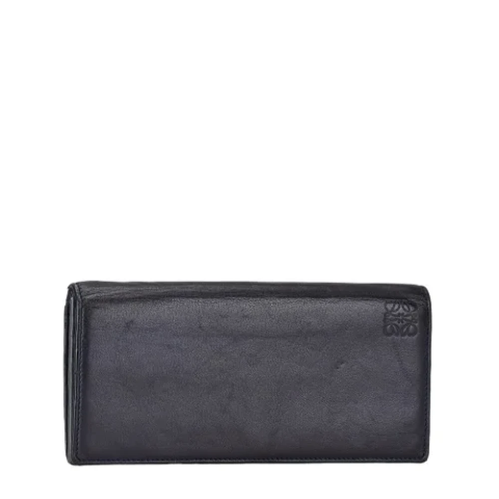Loewe Pre-owned Leather wallets Black Dames