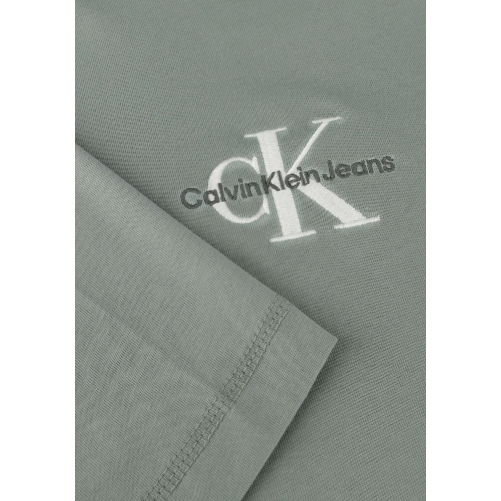 Calvin Klein Heren Polo T-shirts Monologo Tee Gray Heren