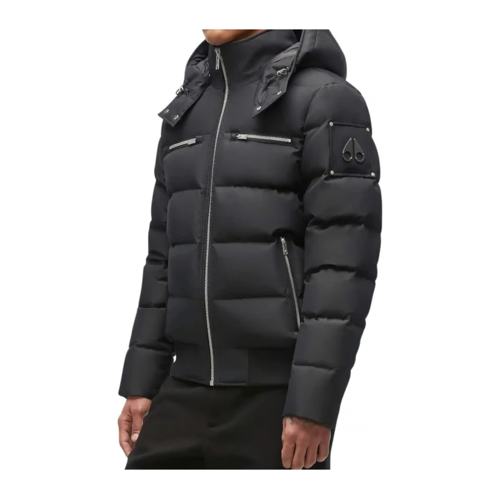 Moose Knuckles Zwarte Winterjassen voor Mannen Black Heren