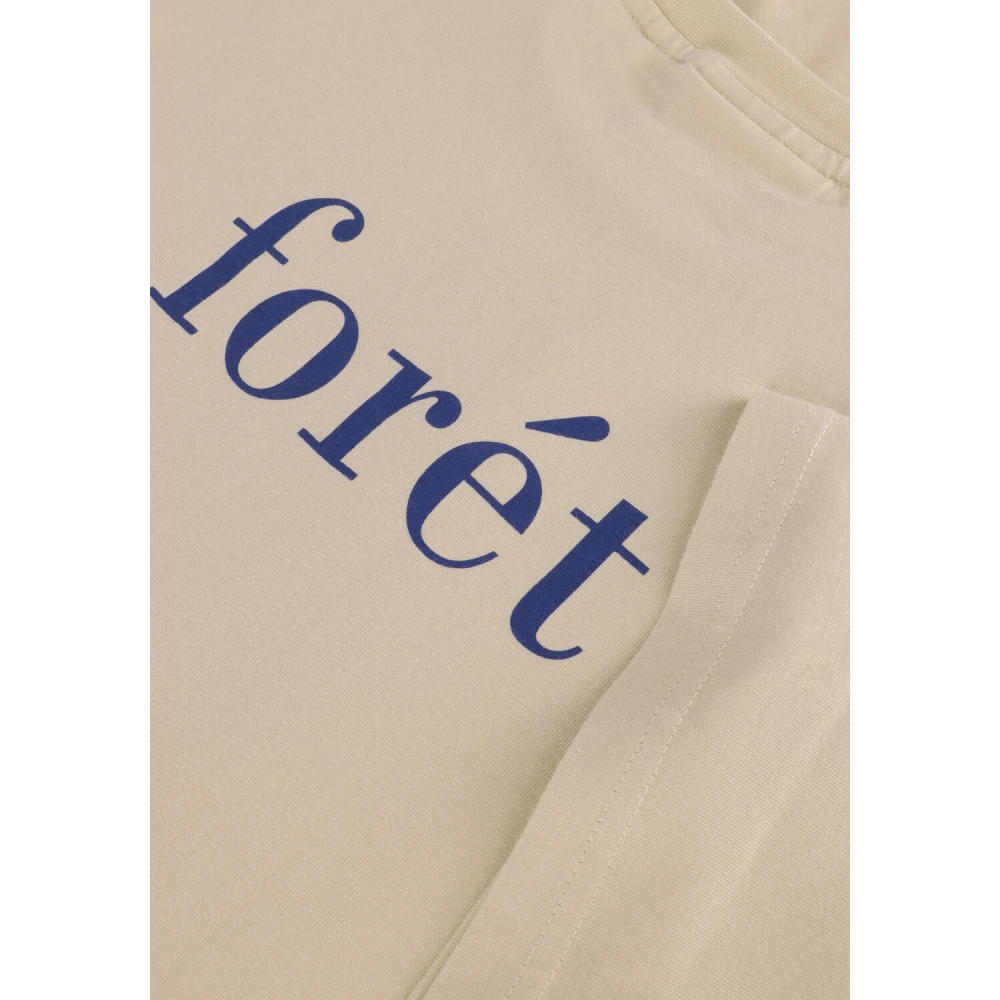 Forét Heren Polo T-shirts Still T-shirt Beige Heren