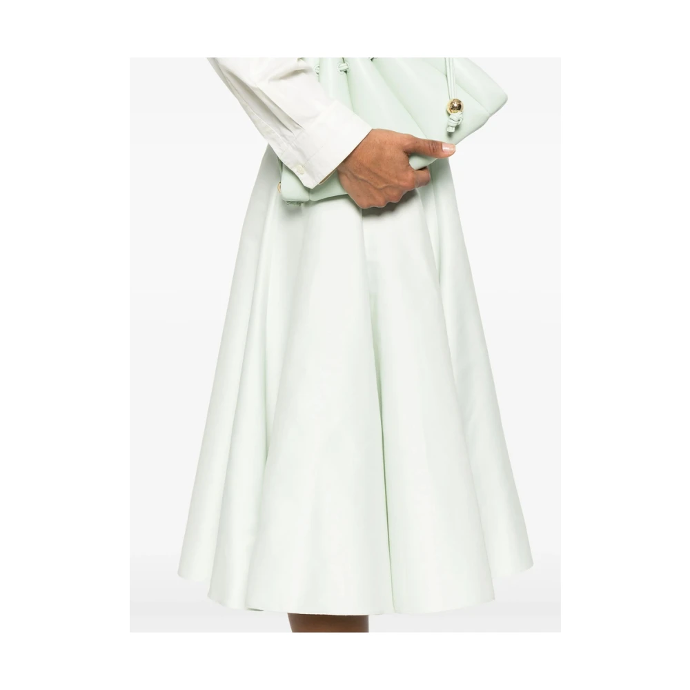 Fabiana Filippi Pastelgroene Multi-Panel Rok Green Dames