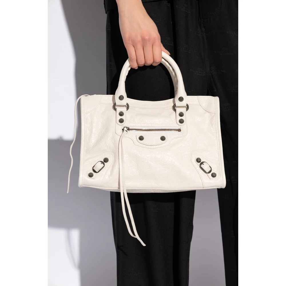 Balenciaga Handtas Le City Klein White Dames