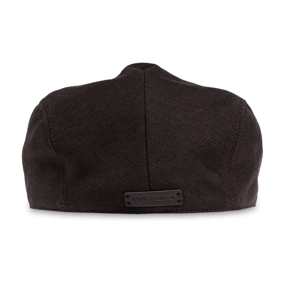Dolce & Gabbana Platte pet met logopatch Brown Heren