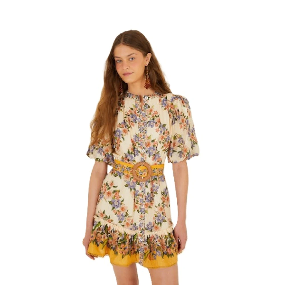 Farm Rio Women's Multicolor Hilo Stripes Mini - Short Dresses - Xs- Dresses