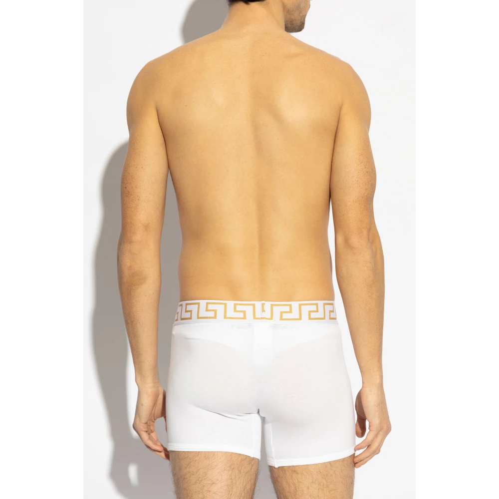 Versace Twee-pack boxershorts White Heren