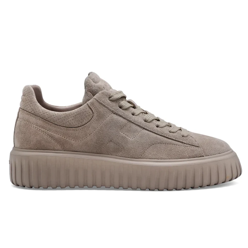 Hogan Men's Gray Sneakers, 7 Uk, H-Stripes Trainers