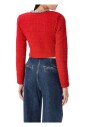 cardigan-en-maille-texturee-rouge