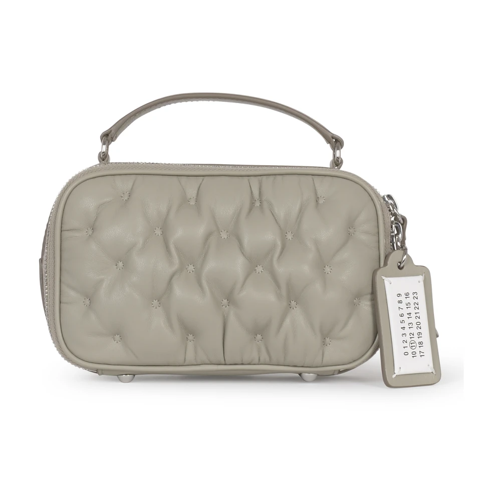 Maison Margiela Geborduurde Camera Riemtas Mini Gray Dames